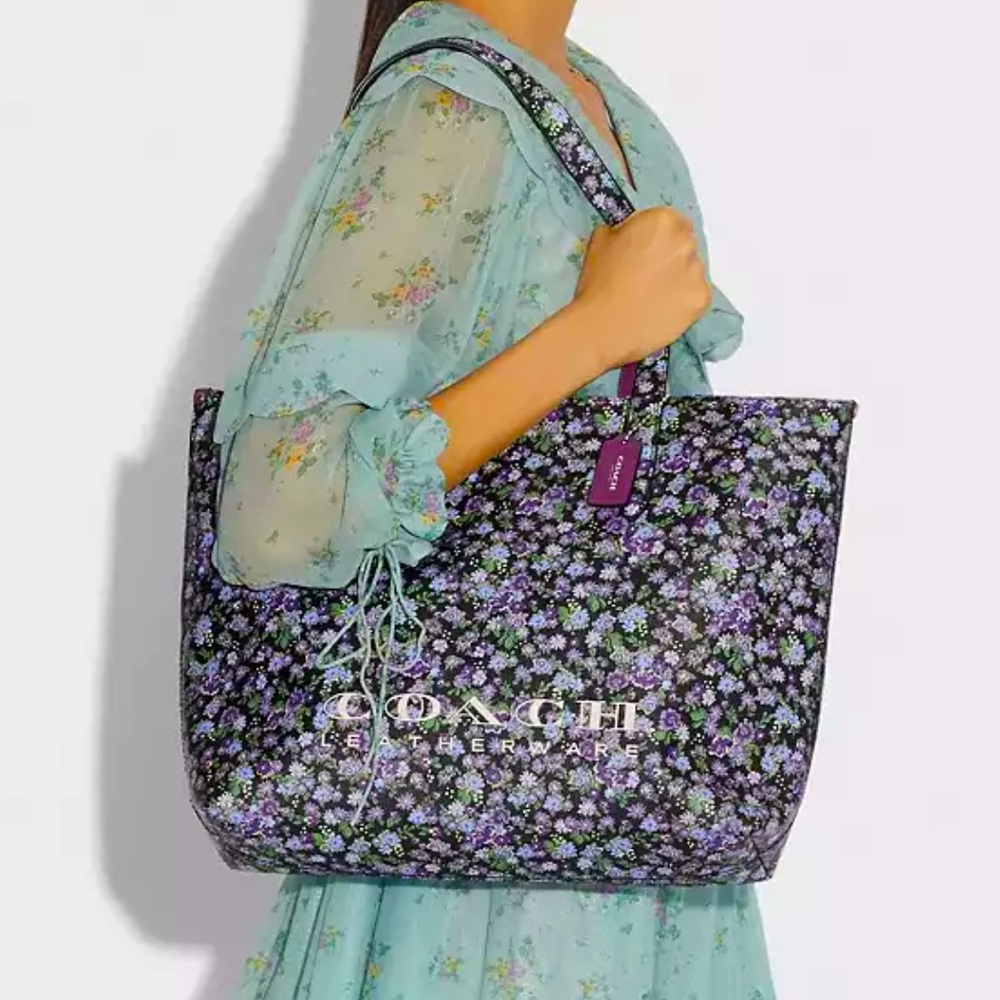 Coach Highline Tote in floral print